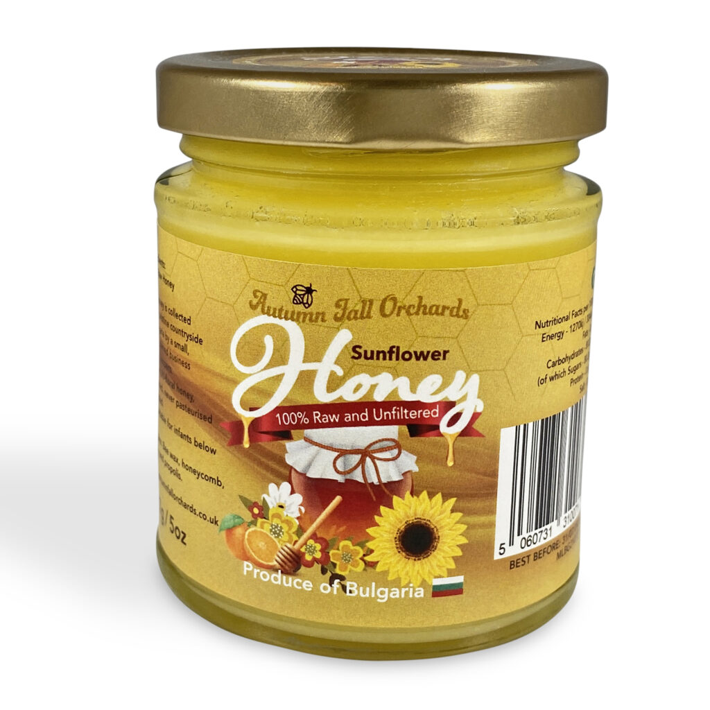 Sunflower Honey Products at Autumn Fall Orchards UK